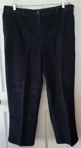 Pantalones de pana LL Bean azul marino para mujer talla 18W pequeño ajuste curvilíneo - Imagen 1 de 4