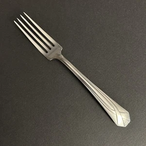 Vtg ROYAL Stainless "VIRGINIA" ALLEGHENY Metal DINNER FORK - Glossy - Picture 1 of 2