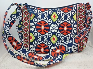 Borsa a tracolla Vera Bradley in pensione Sun Valley arancione navy - Foto 1 di 6