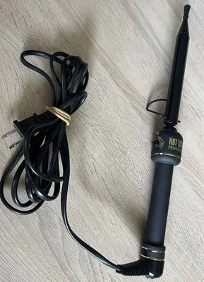 HOT TOOLS Rizador Espiral Profesional + Varita, 3/4 Pulgadas Negro Dorado Foto 1 de 4