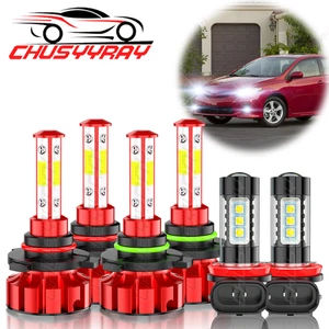 6X Combo 9005 9006 H11 Kit de faros antiniebla LED 6000K bombillas de haz alto/bajo blanco - Imagen 1 de 14