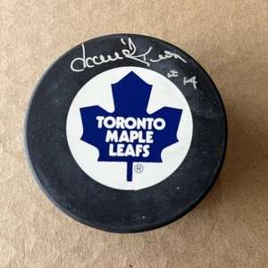 DAVE KEON SIGNED HOCKEY PUCK TORONTO MAPLE LEAFS JSA MJR - Picture 1 of 3