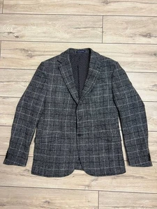 Blazer giacca uomo Walker Slater Harris tweed grigio quadri check UK 48R EUR 58 - Foto 1 di 11