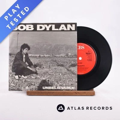 Bob Dylan - Unbelievable - 7" Vinyl Record - EX/EX - Image 1 of 4
