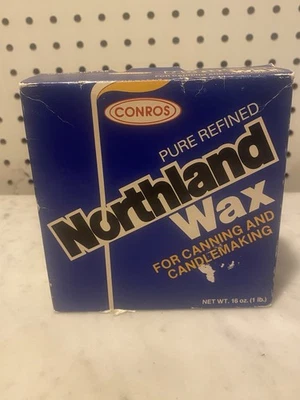 Vintage Northland Food Grade Wax For Canning & Candle Making Pure Refined 1lb - Image 1 of 3
