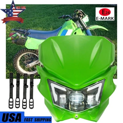 Faros LED para Kawasaki KX125 KX250 KXF250 KXF450 KLX200 KLX250 KLX450 KX65 Foto 1 de 4