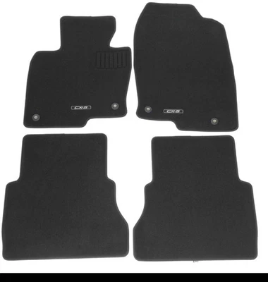 Juego de 4 alfombrillas negras KB7W-68-G20-03 OEM Mazda 2017-2025 CX-5 Foto 1 de 2