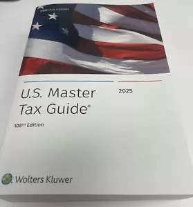 Wolters Kluwer US Master Tax Guide 2025 (List Price $250) - Picture 1 of 1
