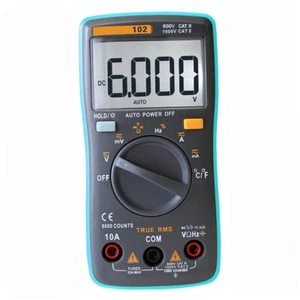 RM102 Digital Multimeter   AC Voltage Current Diode Meter 6000 Counts M1U5 - Picture 1 of 12