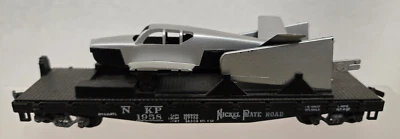 Athearn Ho 1355, 40' Flat car with Plane Nickel Plate Road 2659 - Image 1 of 4