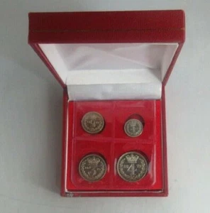 1879 Maundy Money Queen Victoria Bun Head Sealed/Boxed AUnc - Unc Spink Ref 3916 - Picture 1 of 7