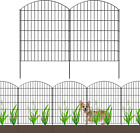 Forehogar Decorative Metal Garden Fence Outdoor Ctw3643, 43.2in H X 14.75 Ft L,