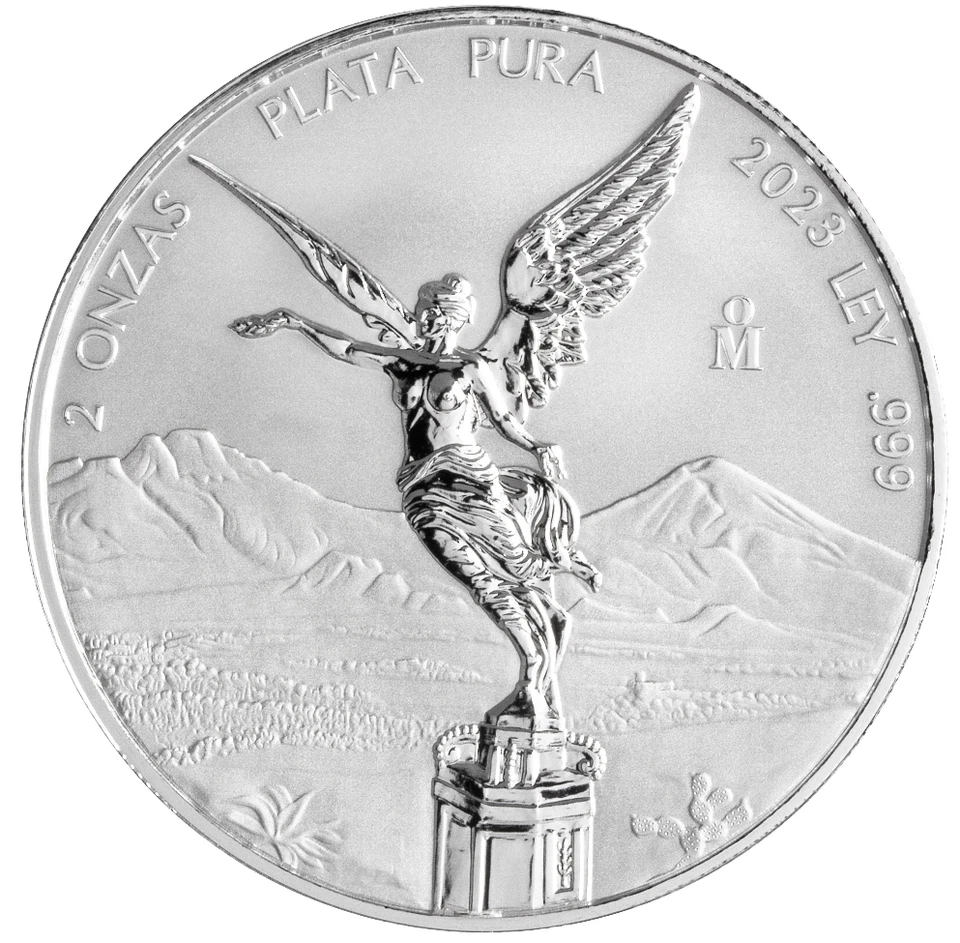 2 Once Oz Argento Silver Reverse Proof Libertad Dea Della Vittoria Messico 2023 - Immagine 1 di 1