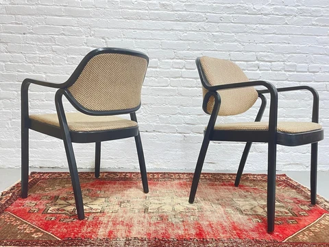 Mid Century MODERN Don Petitt ARMCHAIRS for Knoll International, a PAIR Cover
