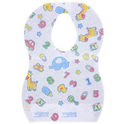 18 Count Angel of Mine Disposable Bibs Crumb Catchers Adhesive Tabs