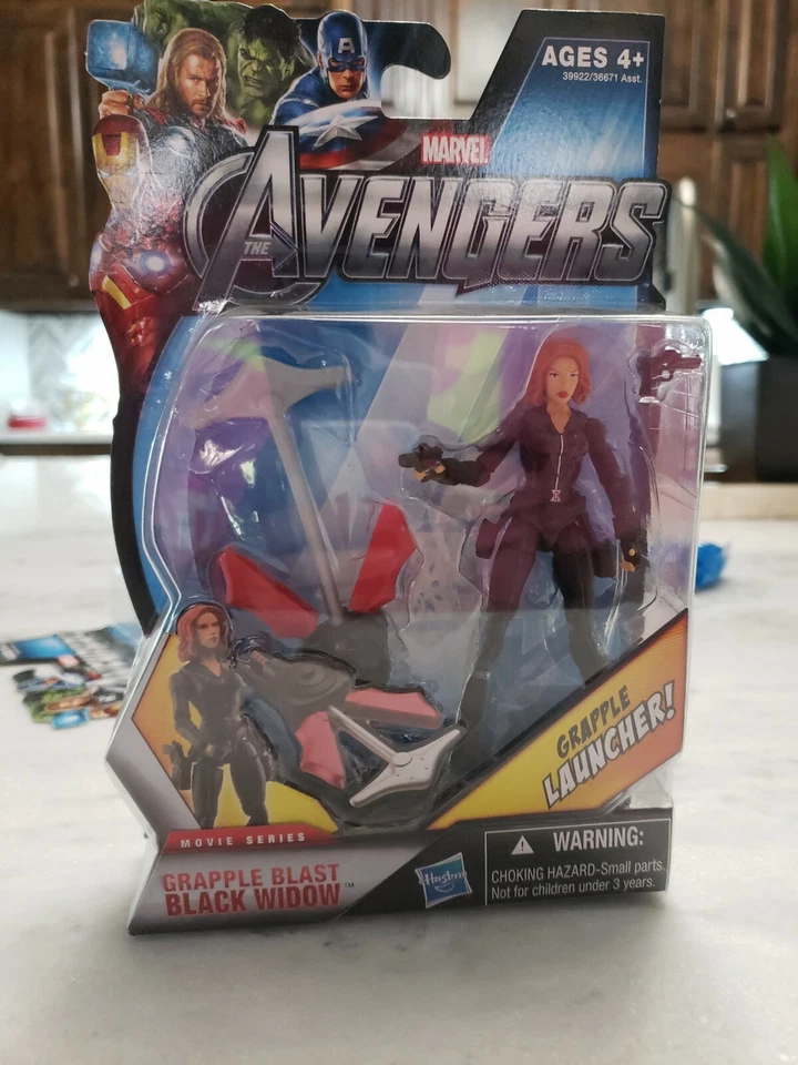 Marvel The Avengers Movie Series - Black Widow Grapple Blast Hasbro 2011 A21f