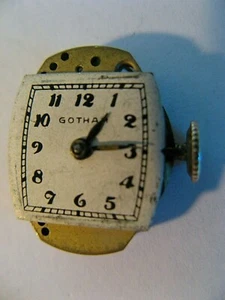 ANTIQUE GOTHAM 17 JEWEL WOMAN'S WIND-UP WATCH MOVEMENT/GOOD COND/KEEPS TIME/RARE - Picture 1 of 4