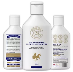 Horse Super Shine Shampoo und Conditioner Powerful Organic Natural Equine 500ML - Bild 1 von 9