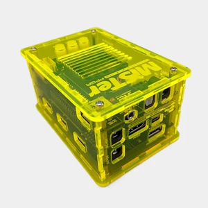 Funda MiSTer FPGA para placa de E/S digital y concentrador USB Helios amarillo Perspex - Imagen 1 de 3