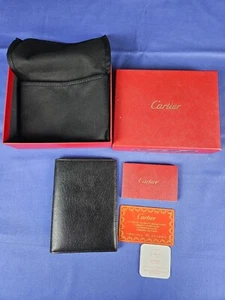 Cartier Passport Holder/Wallet Black Goatskin - Picture 1 of 4