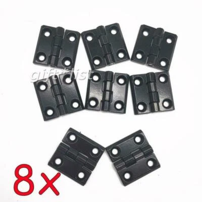 8x Scharnier Anschraubscharnier Türband Beschlag Hinge Kunststoff 40x40mm Neu DE - Bild 1 von 4