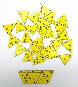 1986 Milton Bradley Mouse Trap Board Game Replacement Parts Cheese Slices 30 - Picture 1 of 2