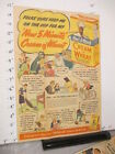 newspaper ad 1939 CREAM OF WHEAT cereal box comic grocery store bicycle AW