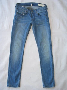 rag + bone Skinny Capri Jean Women Size 24 Blue Distressed + Stretch L26.5 - Picture 1 of 10