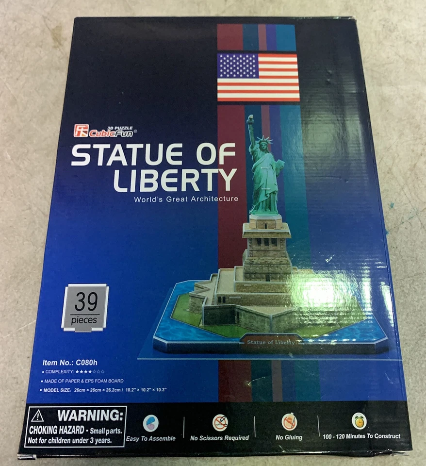 Cubic Fun - 3D Puzzle Statue Of Liberty New York USA World Greatest Architecture - Image 1 of 3