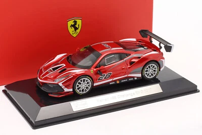 BURAGO RACING 1:43 AUTO DIE CAST FERRARI 488 CHALLENGE EVO 2020 #28 ART 18-36309 - Immagine 1 di 2