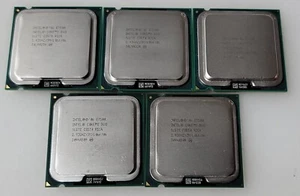 Lot of 5 Intel Core 2 Duo E7500 SLGTE 2.93Ghz 3M 1066 LGA775 CPU Processor - Picture 1 of 3