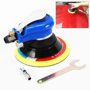 6" Air Palm Orbital Sander Random Hand Sanding Pneumatic Round Polisher Sander - Picture 1 of 12