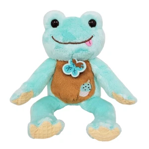 Muñeca Pickles the Frog Bean Chocolate como nueva juguete de peluche encurtidos la rana azul claro - Imagen 1 de 12