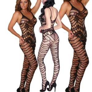 Bodystocking donna calza corpo catsuit tuta intera intimo notte lingerie DS79561 - Foto 1 di 3