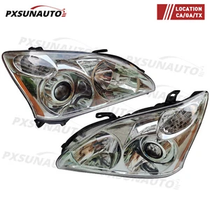 For 2004-2009 Lexus RX330 RX350 RX400h Headlights HeadLamps HID+Halogen Pair - Picture 1 of 3