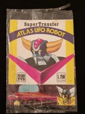 ** ATLAS UFO ROBOT ** ED. EDIERRE (1979), BUSTA SUPER TRANSFER SIGILLATA  !!! - Immagine 1 di 2