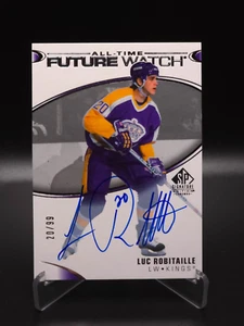 JERSEY #'d! Luc Robitaille 20-21 SP Legends All-Time Future Watch Auto #20/99 - Picture 1 of 4