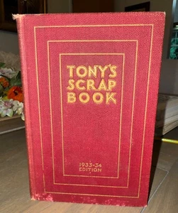 Vintage 1933-34 Tony’s Scrap Book by Tony Wons Hardcover - Picture 1 of 6