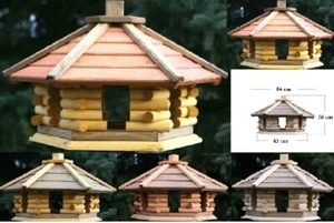 Vogelhaus Typ KK-XL,Vogelhäuschen, Holzvilla in vier Farben, Futter Vogelstation - Bild 1 von 10