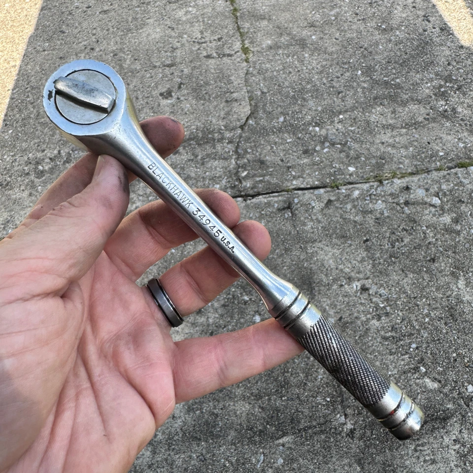 BLACKHAWK Vintage (PROTO) 34945 - 3/8" Drive Ratchet / Socket Wrench 7.5" Length - Image 1 of 4