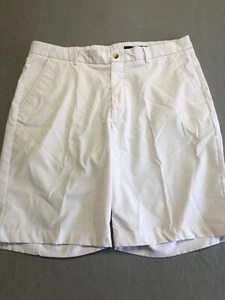 Greg Norman Golf Shorts Men's 36 Solid Bright White Performance - Picture 1 of 7
