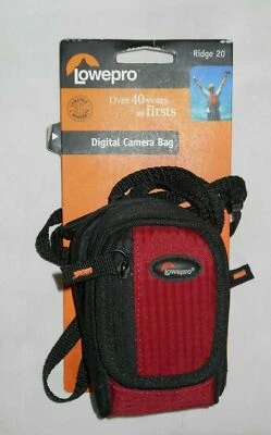  Rare Lowepro Adjustible Strap Red Belt Strap SD Card Pocket Digital Camera Bag - Image 1 of 2