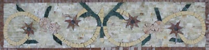 Floral Simple Calm Skirting Floor Tile Border Marble Mosaic - Picture 1 of 1