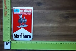 Alter Aufkleber Tabak Zigaretten MARLBORO Country OKLAHOMA - Bild 1 von 2