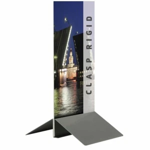 Soporte para cartel de base de letrero rígido de 30 cm para material de hasta 20 mm de espesor - Imagen 1 de 1