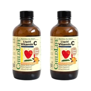 ChildLife  Essentials, Liquid Vitamin C, Natural Orange Flavour, 2 x 119ml - Picture 1 of 3