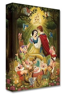 Disney Fine Art - Snow White on Canvas - Artist : Tim Rogerson 16"H x 12"W - Picture 1 of 1