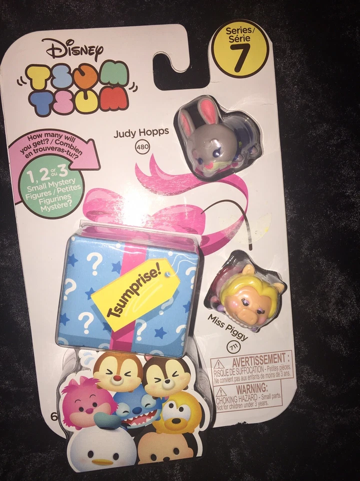 Disney Tsum Tsum Serie 7 Judy Hopps 480, Miss Piggy 711 y Tsumpprise Foto 1 de 1