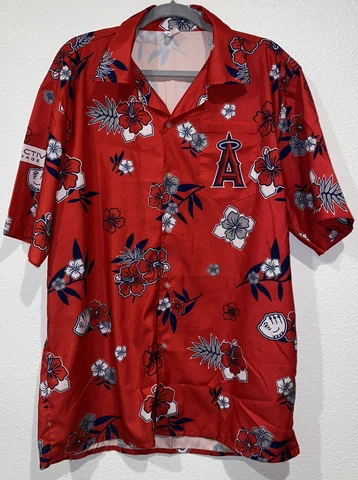 Los Angeles ANGELS Anaheim MLB Hawaiian Shirt One Size Fits Most-XL/XXL SGA Cover