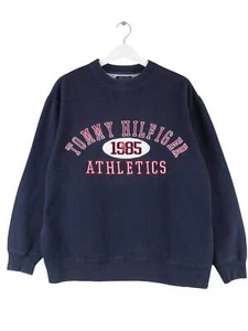 Tommy Hilfiger 90s maglione vintage ricamato blu S uomo - Foto 1 di 5
